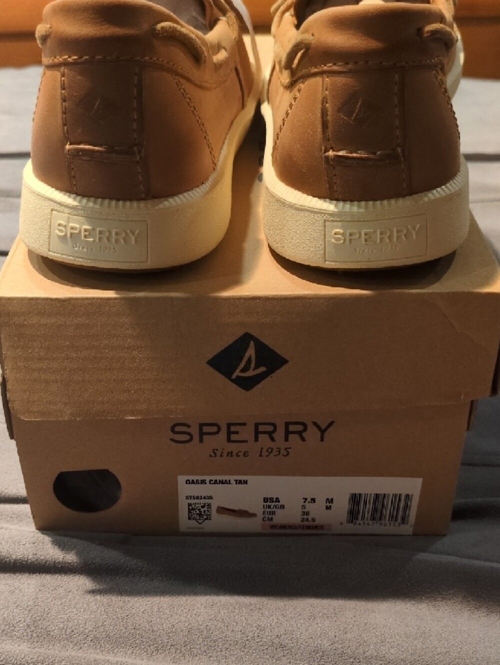 Sperry Top Sider Oasis Canal Women’s Tan Leather Boat Shoes 7.5 - Picture 4 of 4
